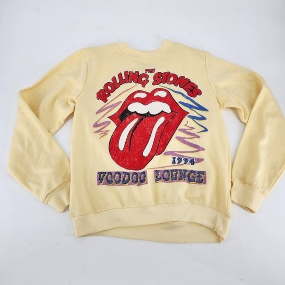 The Rolling Stones Yellow Sweatshirt Size S